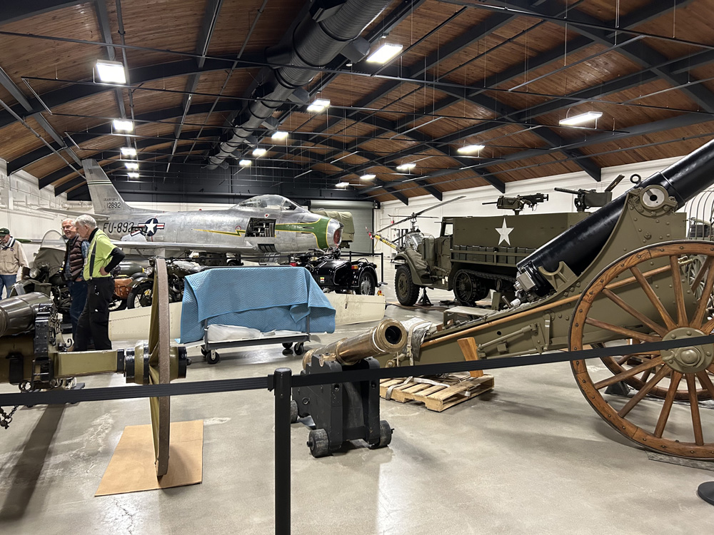 Mayflower cannon foreground